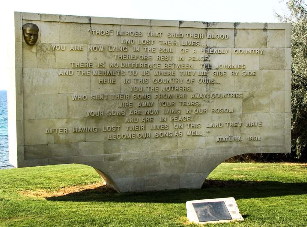 Memorial at Gallipolli, Turkey