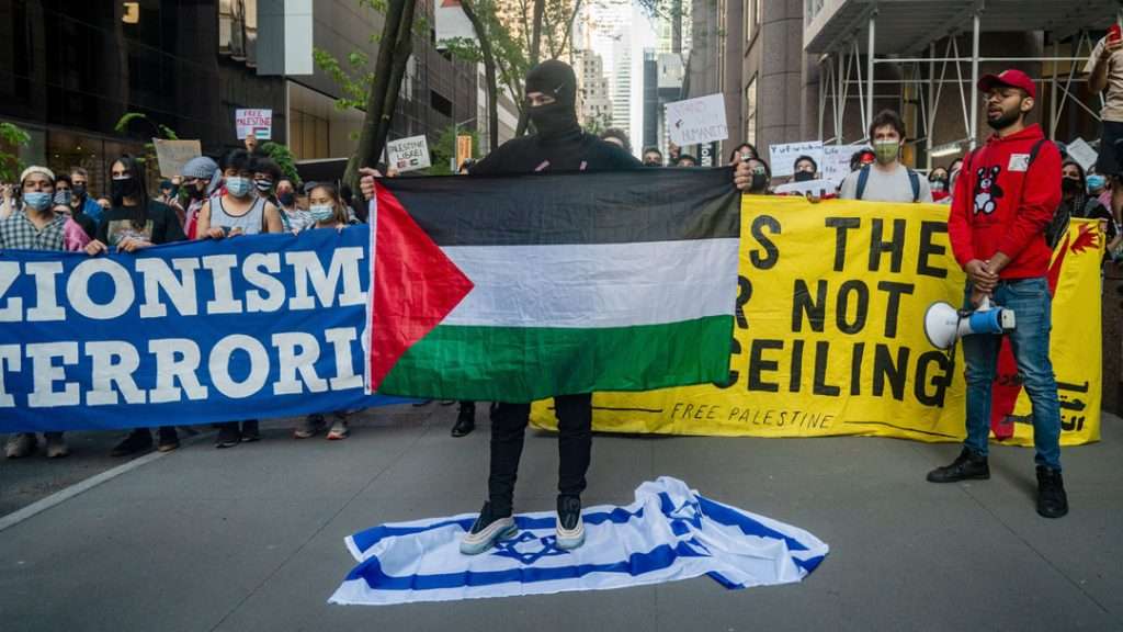 Pro-Palestine, anti-Israel rally in New York City