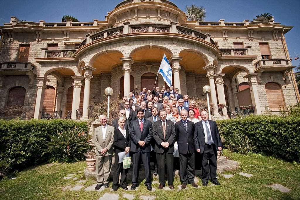 The ECI gathering at the Villa Devachan in 2010. Danny Danon is third from left in the front row.